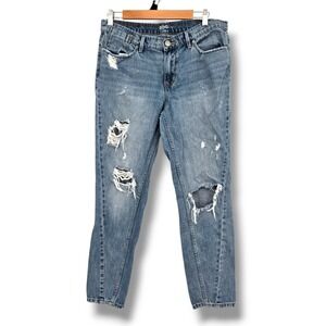 BDG‎ Slim Boyfriend Jeans Distressed Ripped Light Wash Denim Women's Size 28